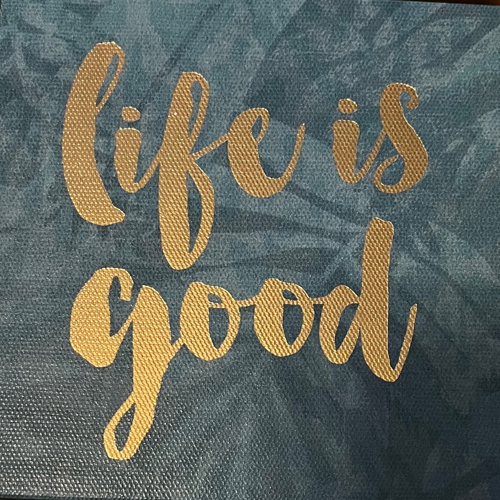 "Life is Good" and "Stay Wild" room decor